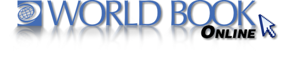 The World Book Online logo with a globe icon and a computer cursor graphic.